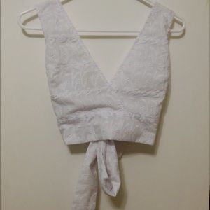 PacSun la hearts wrap top